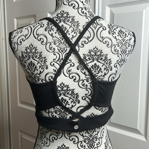 Calia Two Black Strappy Sports Bra XL Light Padding - Picture 3 of 6